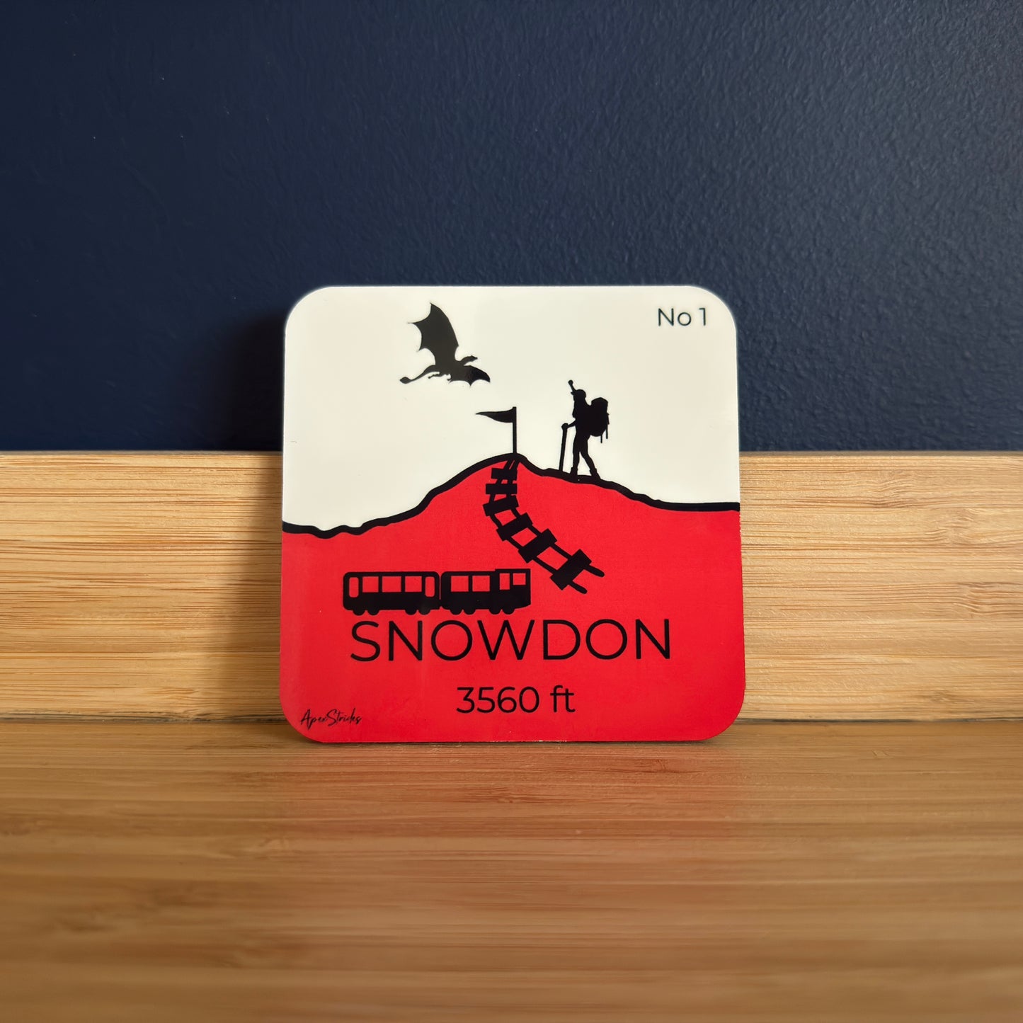 Snowdon - Handmade Coaster