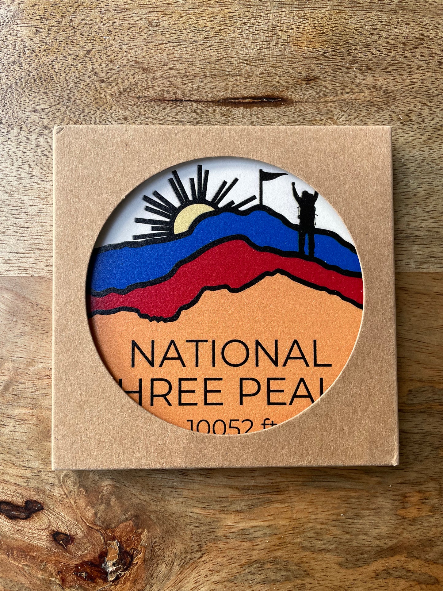 The National Three Peaks Ceramic Coaster