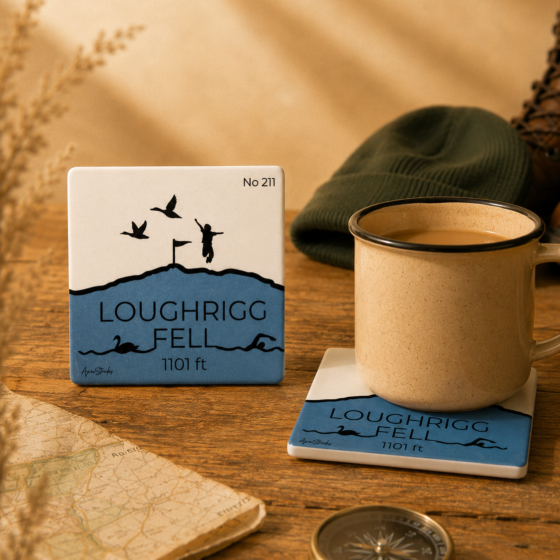 Loughrigg Fell Ceramic Coaster