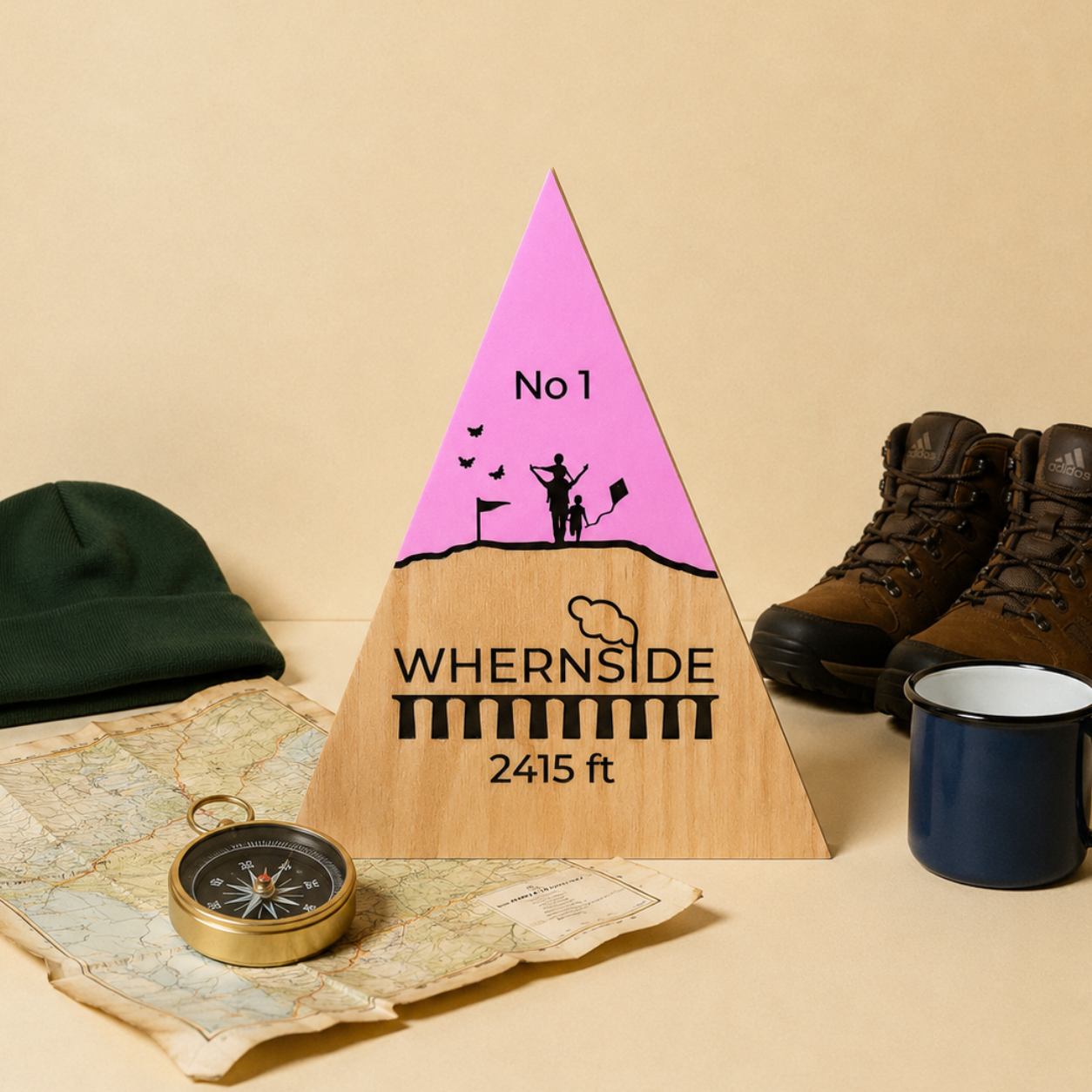 Whernside - Handmade Wooden Peak