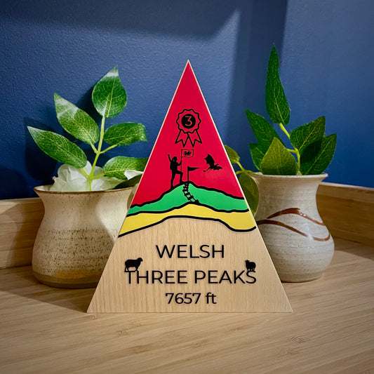 The Welsh Three Peaks - Handmade Wooden Peak