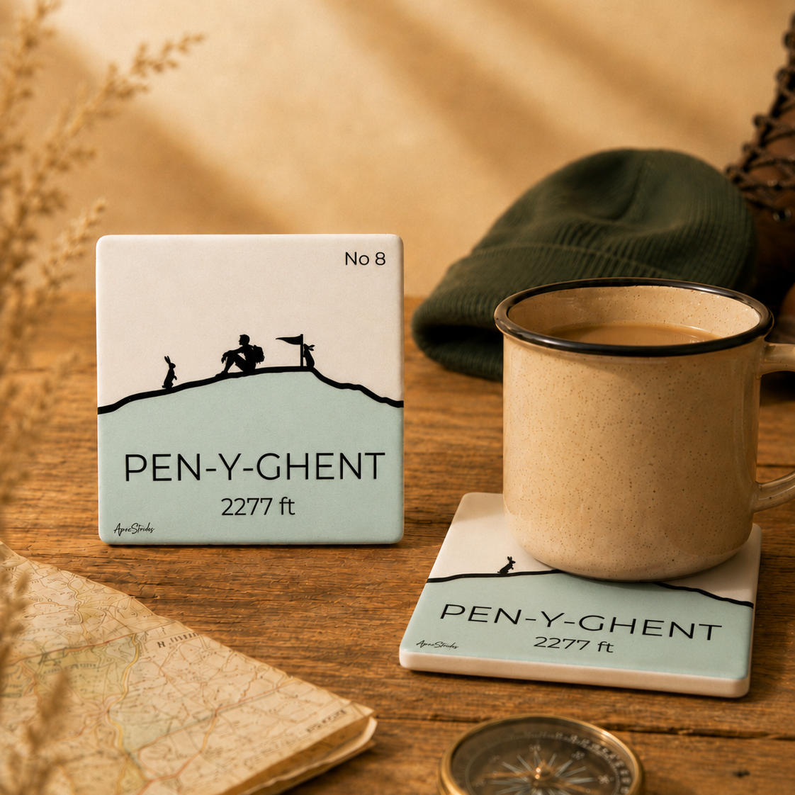Pen-y-ghent Ceramic Coaster
