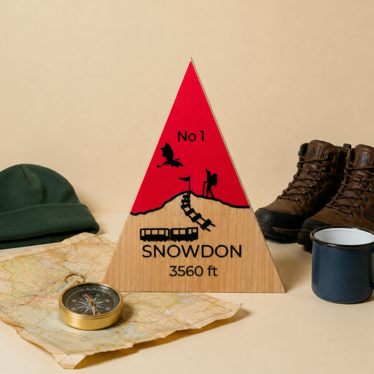 Snowdon - Handmade Wooden Peak