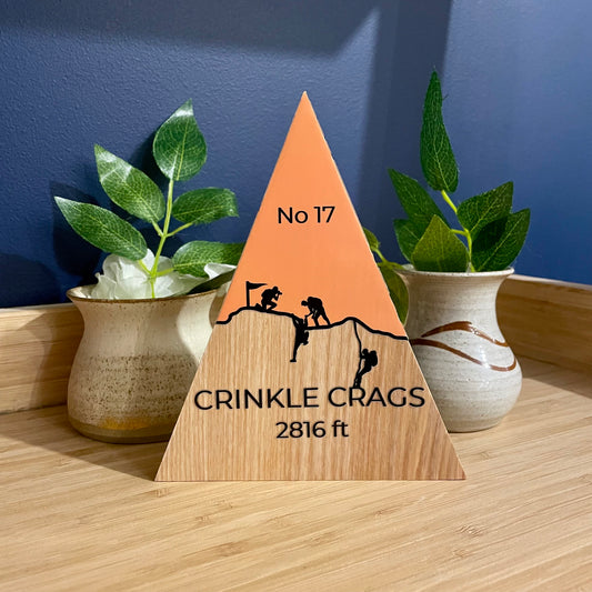 Crinkle Crags - Handmade Wooden Peak