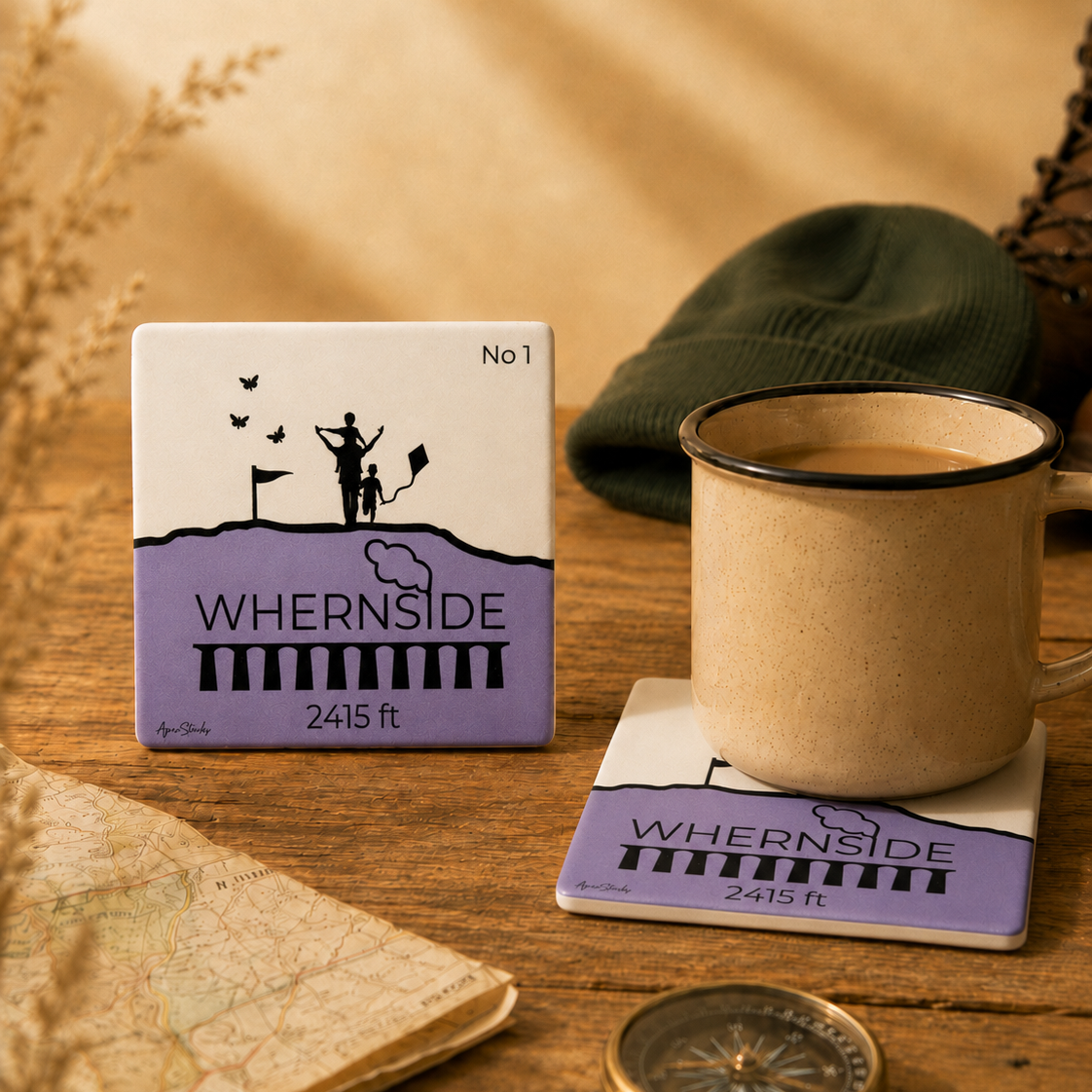 Whernside Ceramic Coaster