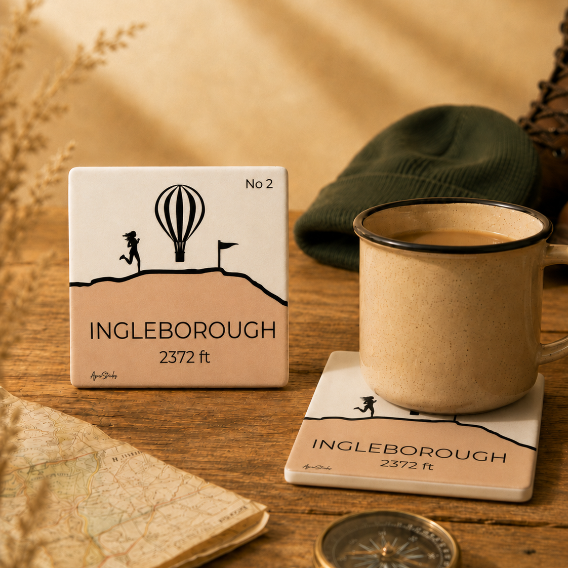 Ingleborough Ceramic Coaster