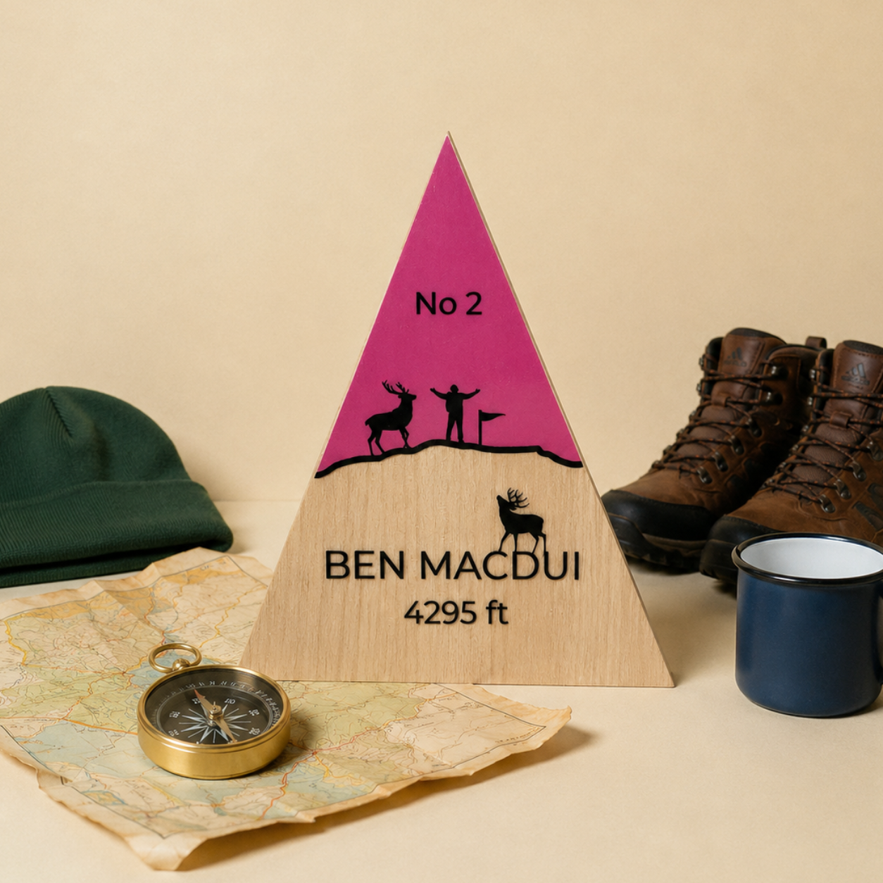 Ben Macdui - Handmade Wooden Peak
