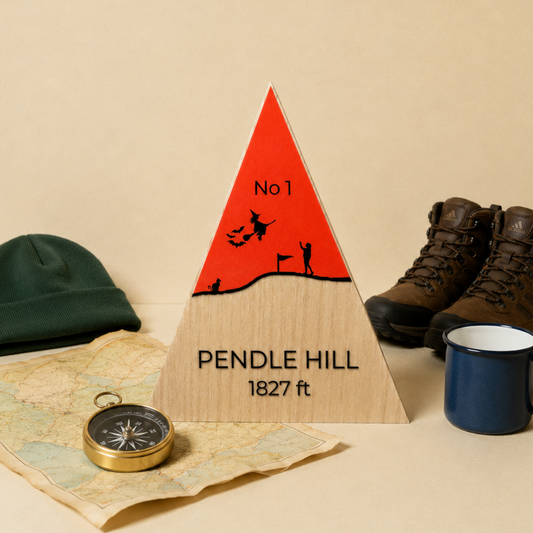 Pendle Hill - Handmade Wooden Peak