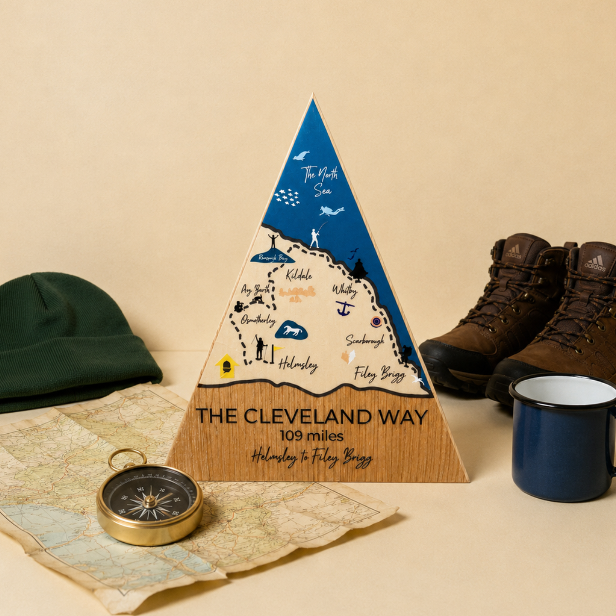 The Cleveland Way - Handmade Wooden Peak