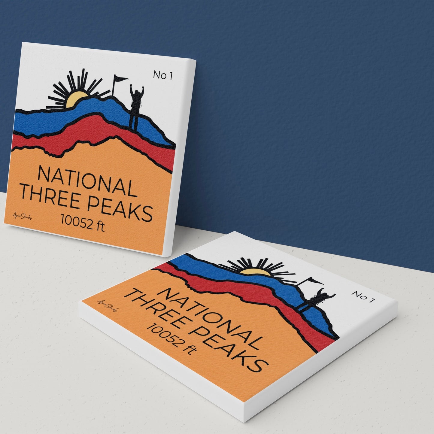 The National Three Peaks Ceramic Coaster