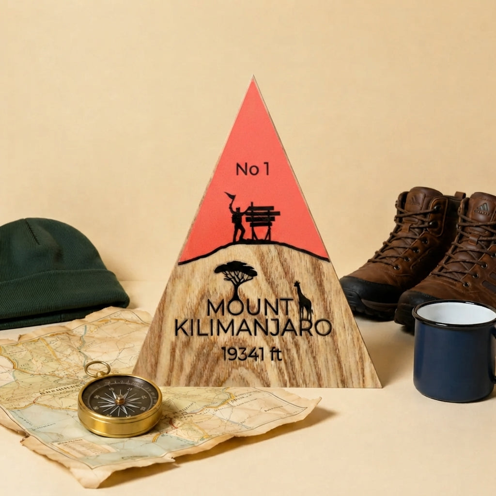 Mount Kilimanjaro  - Handmade Wooden Peak
