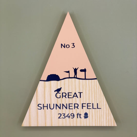 Great Shunner Fell - Handmade Wooden Peak