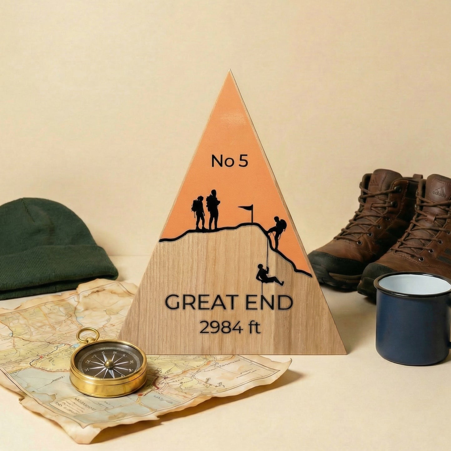 Great End - Handmade Wooden Peak