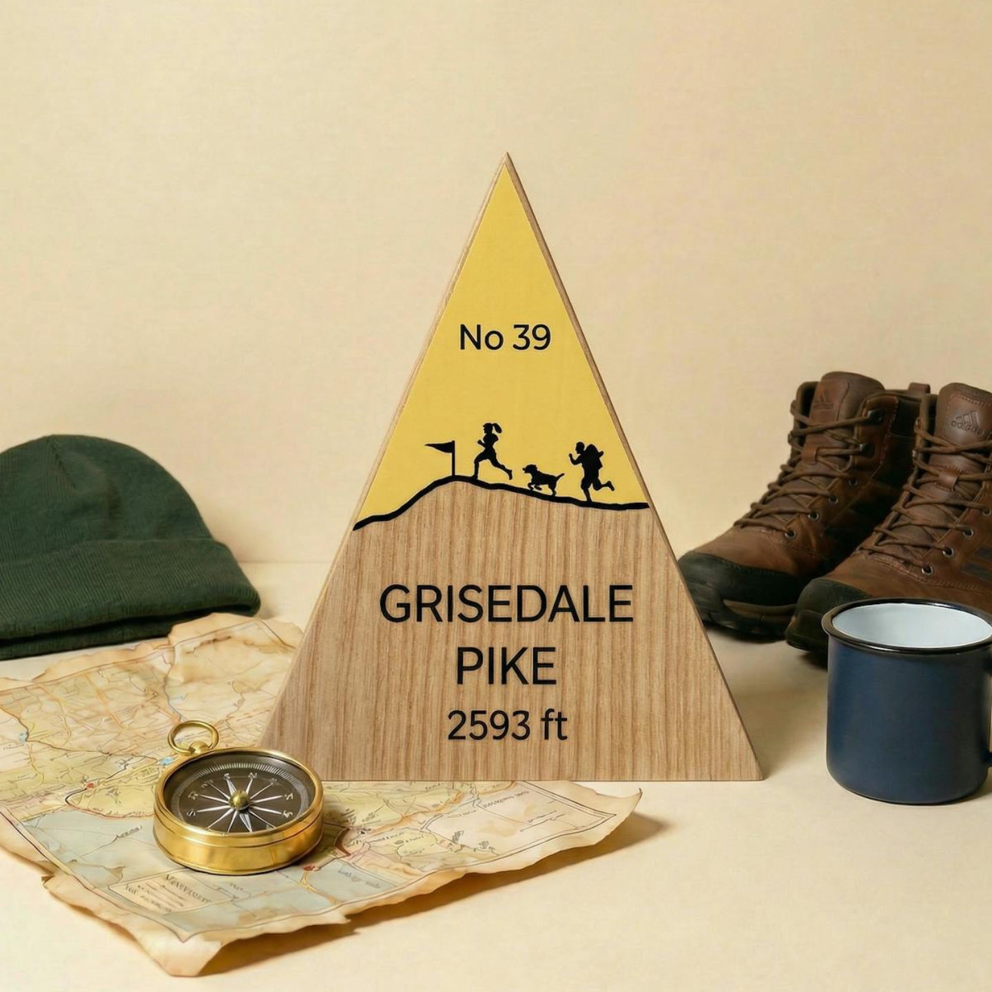 Grisedale Pike - Handmade Wooden Peak