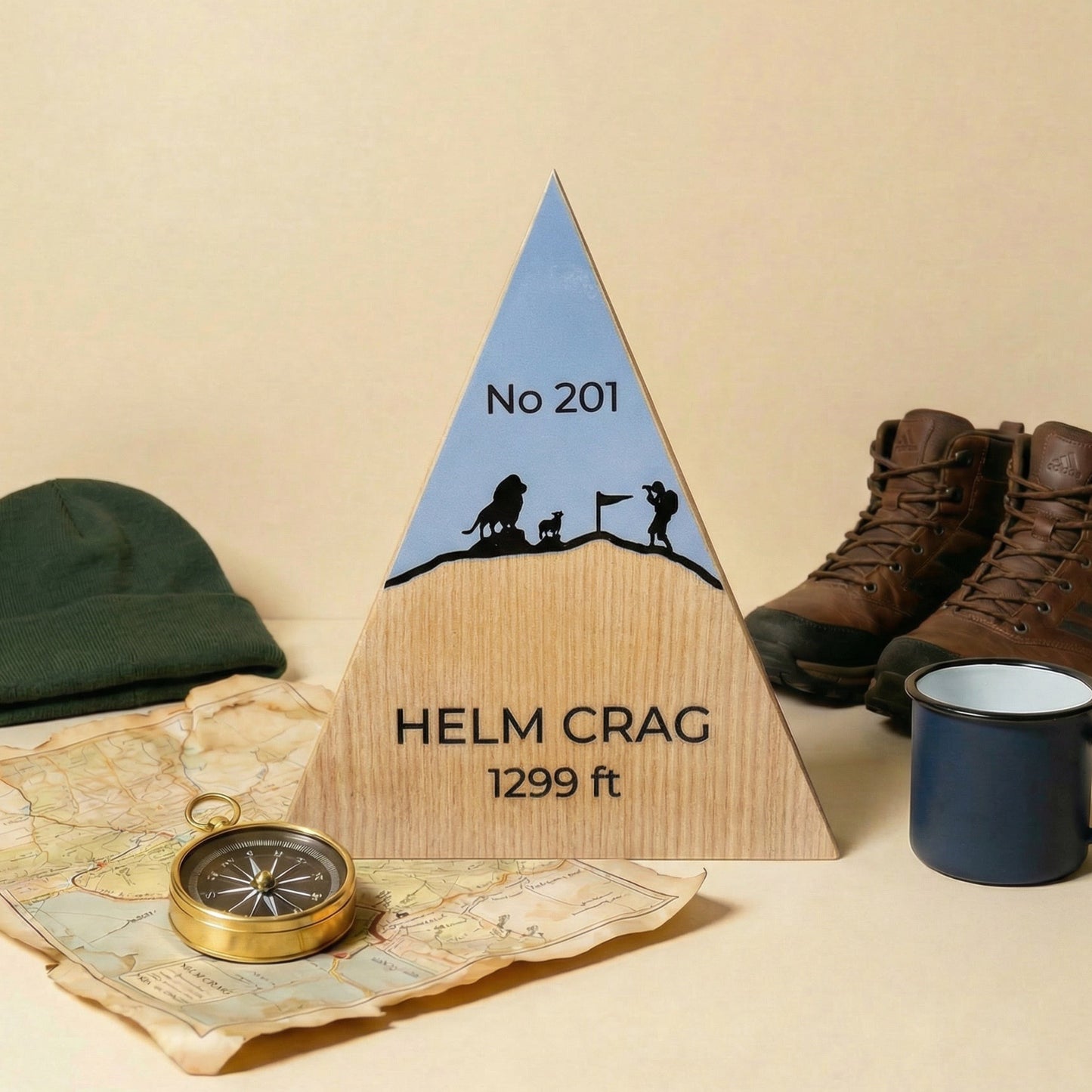 Helm Crag - Handmade Wooden Peak