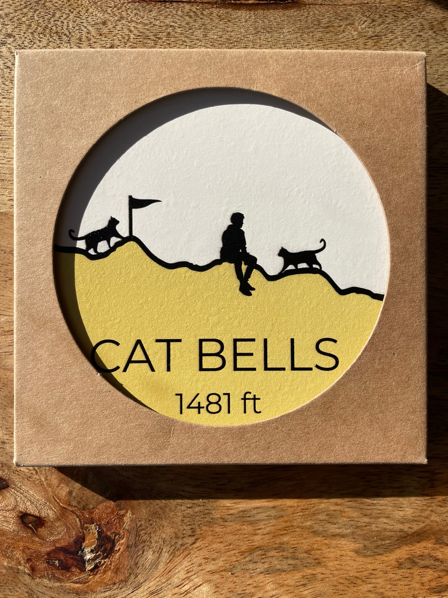 Cat Bells Ceramic Coaster
