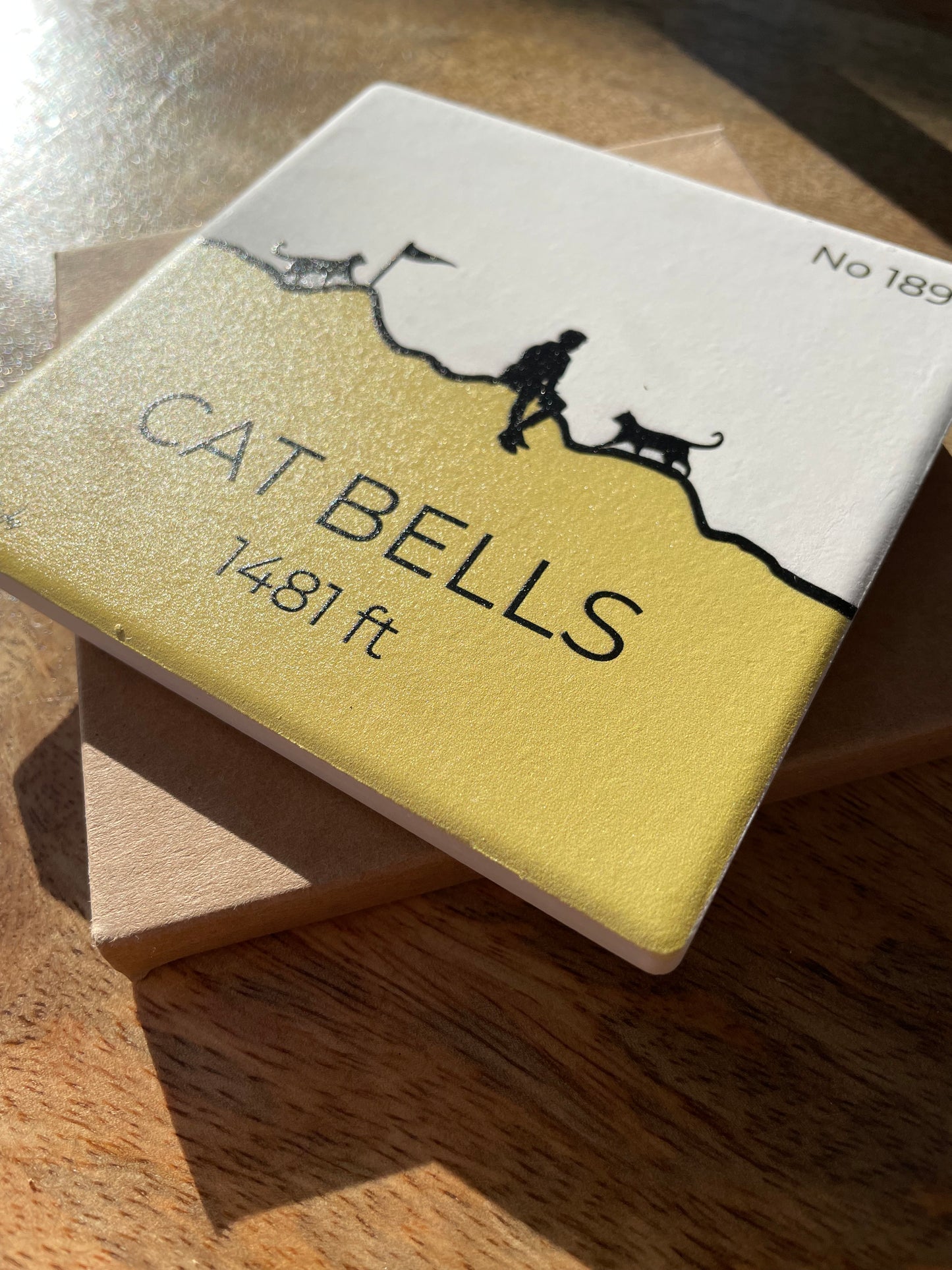 Cat Bells Ceramic Coaster