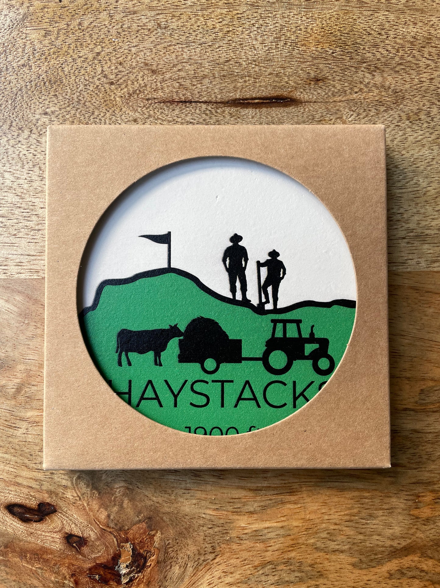 Haystacks Ceramic Coaster