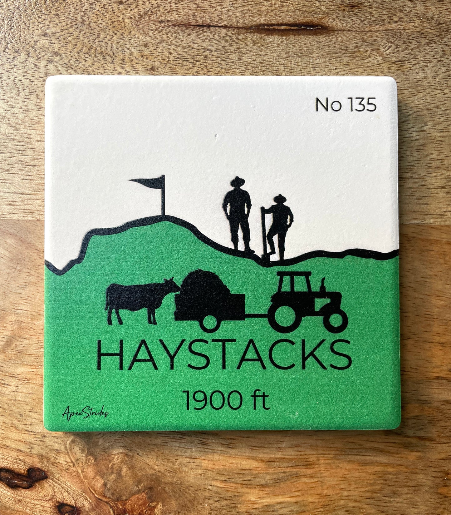 Haystacks Ceramic Coaster