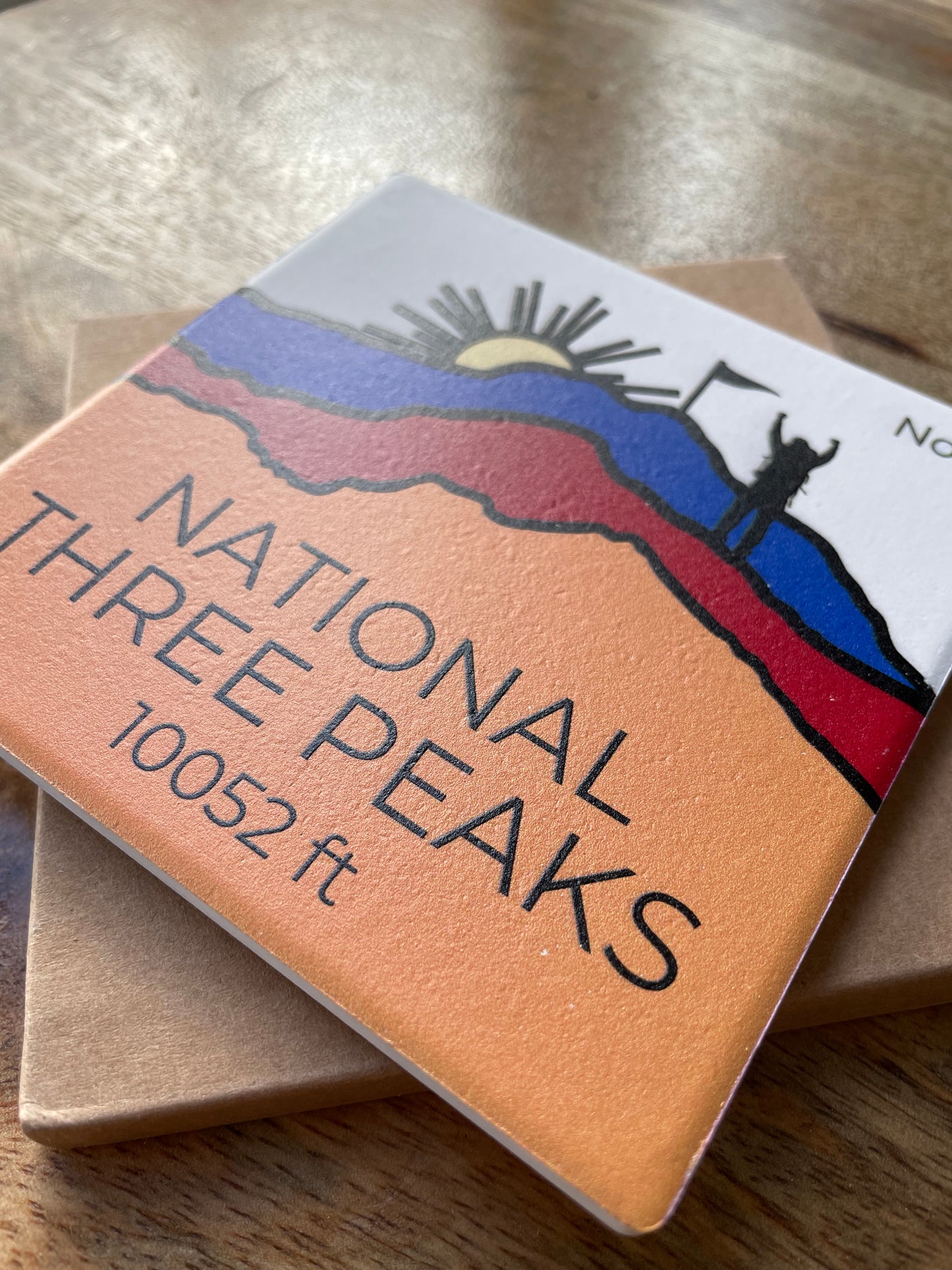 The National Three Peaks Ceramic Coaster
