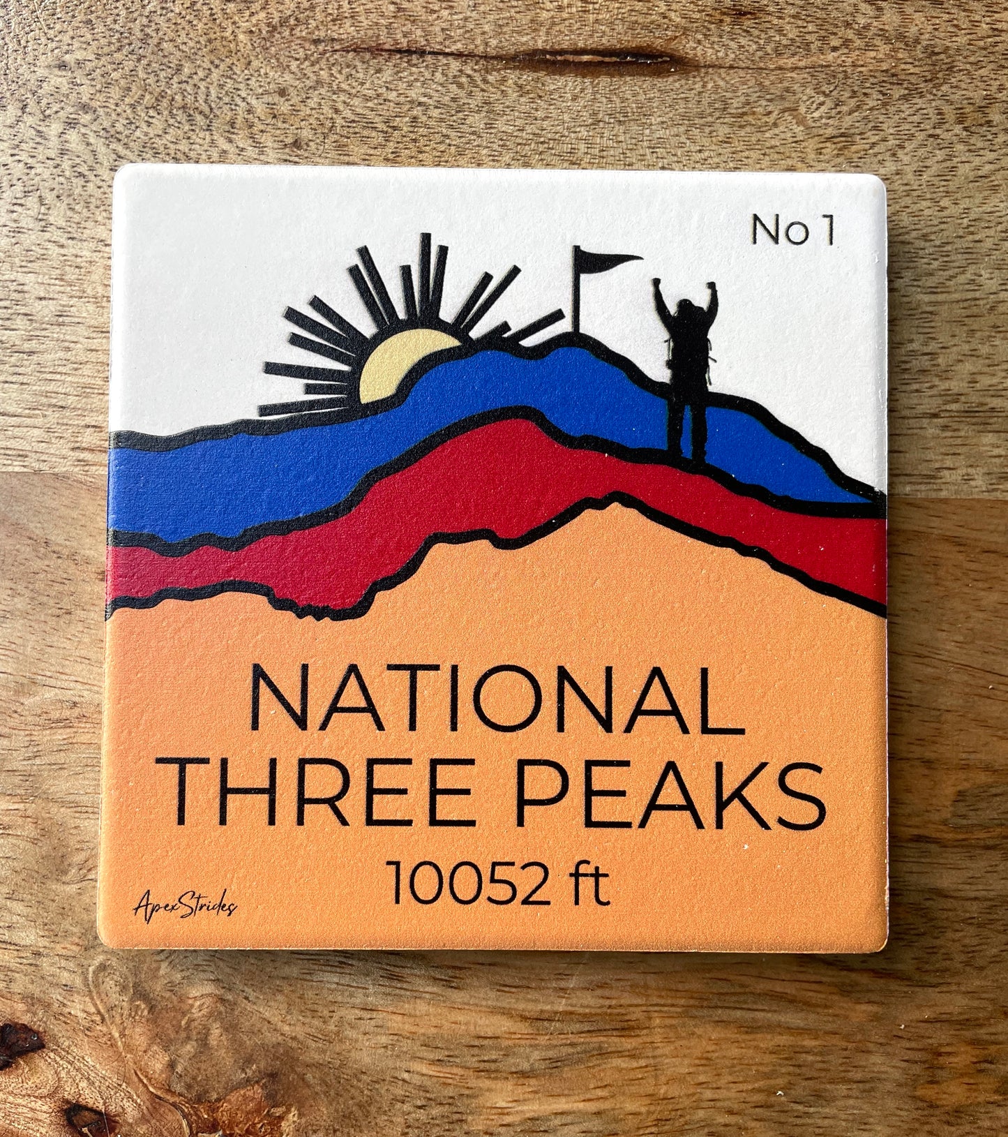 The National Three Peaks Ceramic Coaster