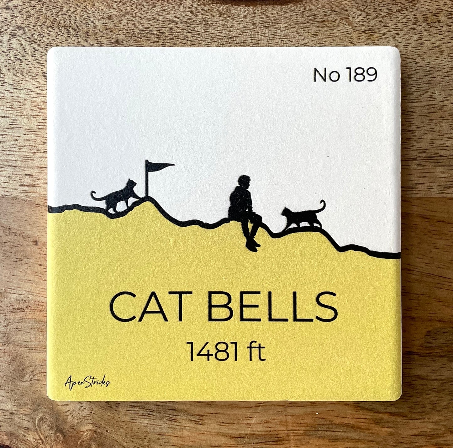 Cat Bells Ceramic Coaster