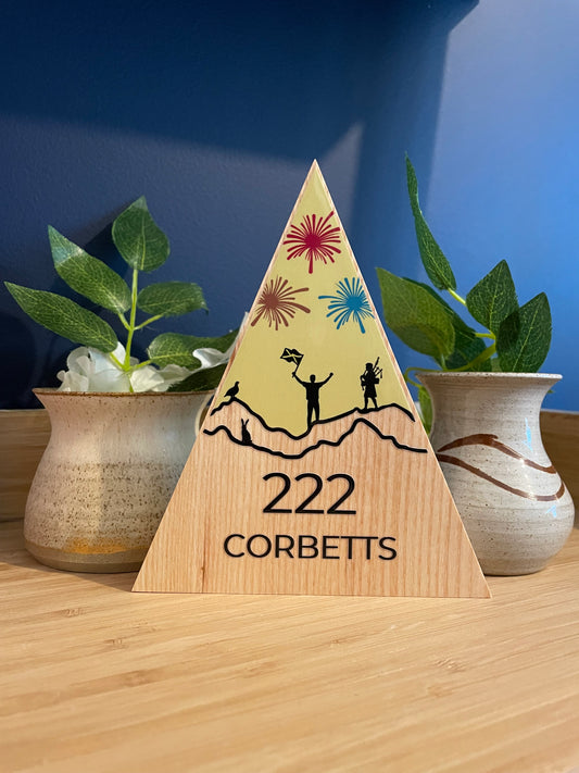222 Corbetts - Handmade Wooden Peak