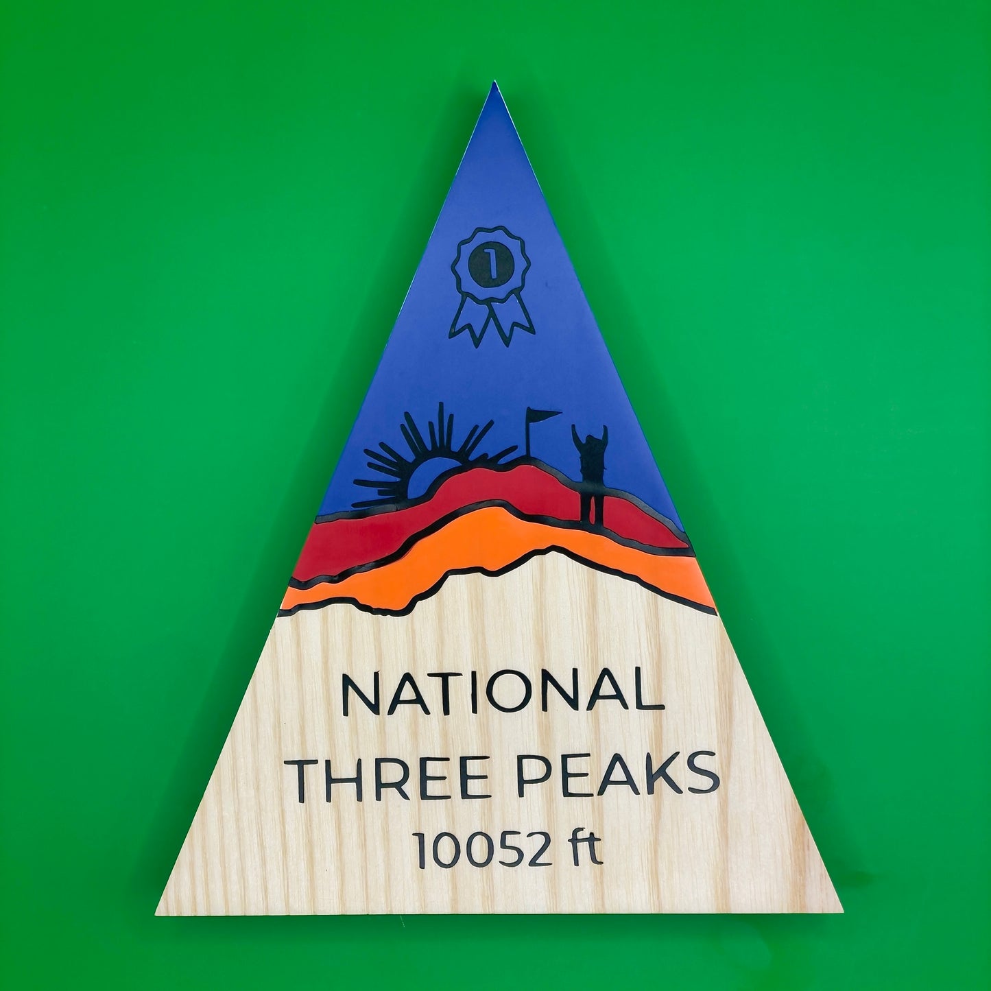 The National Three Peaks - Handmade Wooden Peak