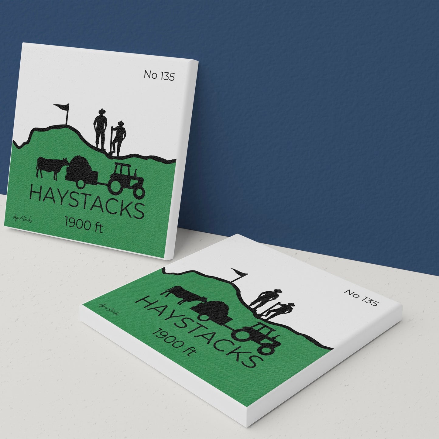 Haystacks Ceramic Coaster