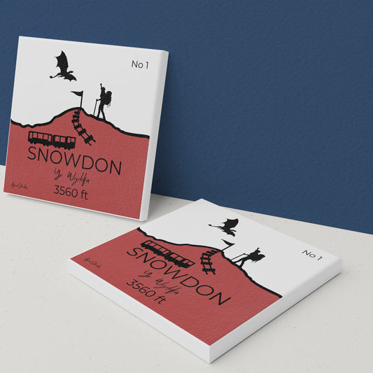 Snowdon (Yr Wyddfa) Ceramic Coaster