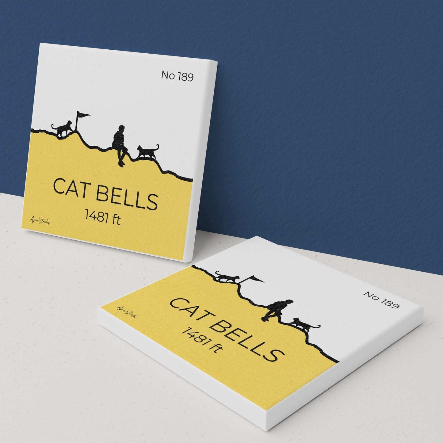 Cat Bells Ceramic Coaster