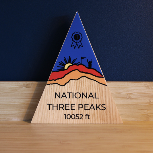 The National Three Peaks - Handmade Wooden Peak