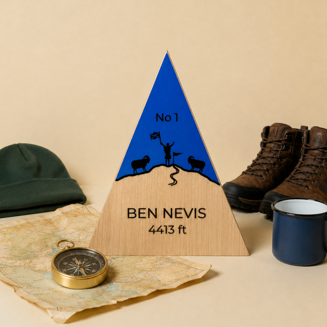 Ben Nevis - Handmade Wooden Peak