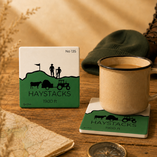 Haystacks Ceramic Coaster