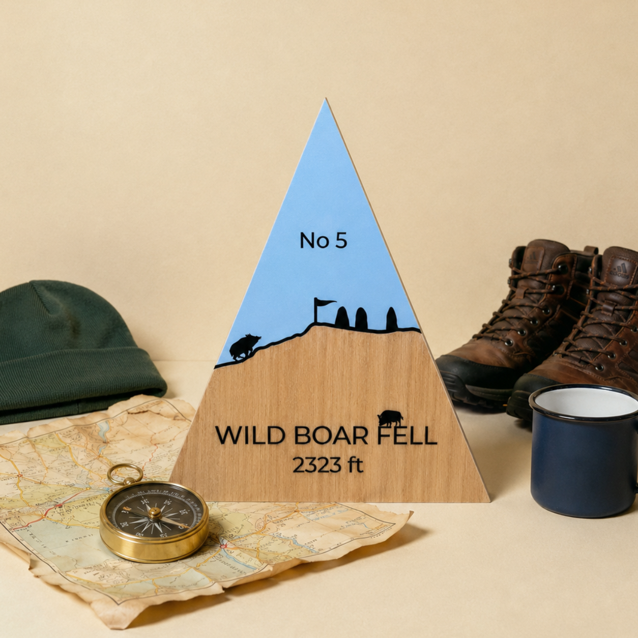 Wild Boar Fell - Handmade Wooden Peak